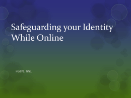 Online Personal Safety