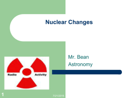 Nuclear Changes