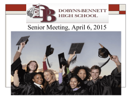 Senior Meeting - Dobyns-Bennett High School