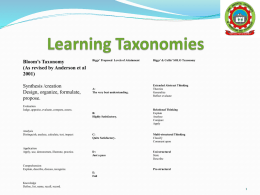 Learning Taxonomies - Jomo Kenyatta University of