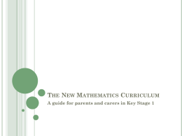 The New Mathematics Curriculum 2014
