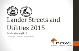 Lander Streets and Utilities 2015
