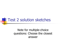 Test 2 solution sketches