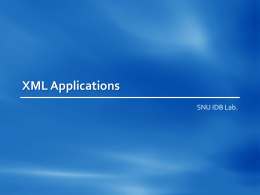 XML Application