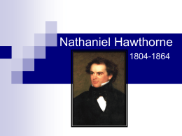 Nathaniel Hawthorne - Buchanan Community Schools