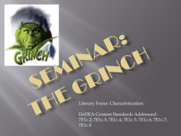 Seminar: The Grinch