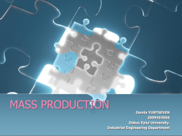 MASS PRODUCTION - Kişisel Sayfalar