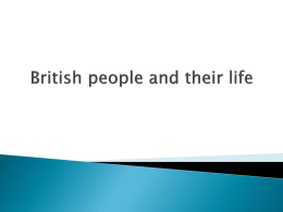 British people and their life