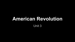American Revolution - Willis High School