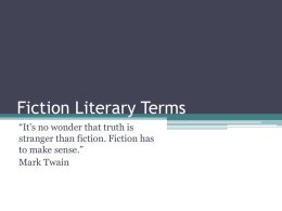 Fiction Literary Terms