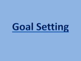 Goal Setting - Freeman School District / Overview