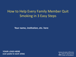 Help Families Quit Smoking - American Academy of Pediatrics