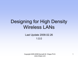 Designing for High Density Wireless LANs