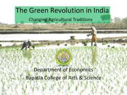 The Green Revolution in India