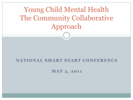 The big picture: what is “Young Child Mental Health” and