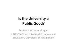 Public perceptions of higher education: ‘The idea of a