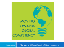 Moving toward Global Competency