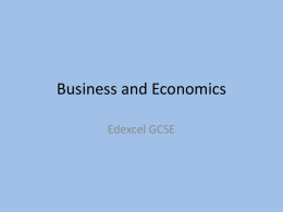 Business and Economics