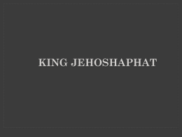 King Jehoshaphat - St. Mary, Ottawa