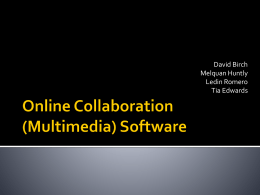 Online Collaboration (Multimedia) Software