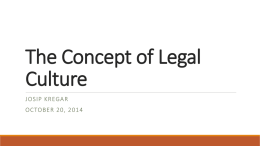 The Concept of Legal Culture