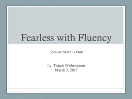 Fearless with Fluency - Mountain Brook Schools