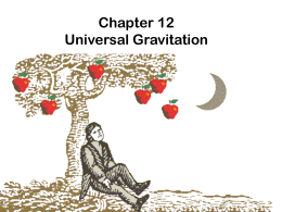 Chapter 12 Universal Gravitation