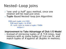 Nested-Loop joins