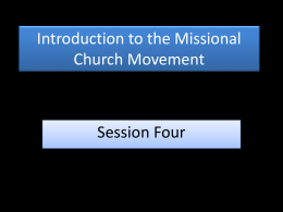 Christian Mission & The Contemporary Church