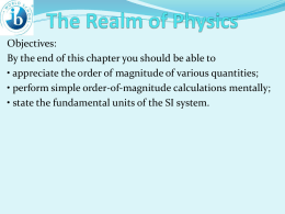 The Realm of Physics - Houston Independent School District