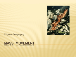 Mass Movement - Leaving Certificate Geography