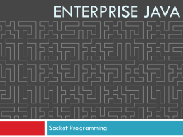 Socket Programming - Unitec Institute of Technology