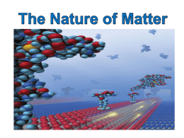 Unit 1 The Nature of Matter