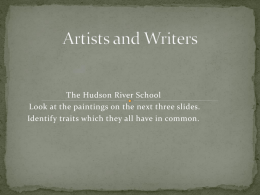 Hudson River School Painters and Writers