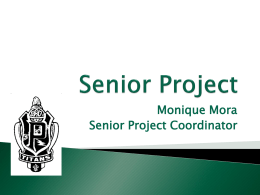 Senior Project - Whittier High School