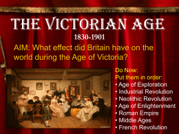 The Victorian Period - My Social Studies Teacher