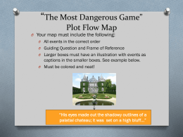 The Most Dangerous Game” Plot Flow Map