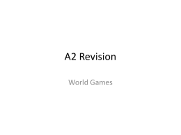 A2 Revision