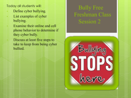 Cyber-Bullying - Hazleton Area School District