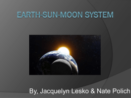 Earth-sun-moon system lesson