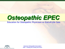 Module 1 - American Osteopathic Association