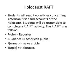 Holocaust RAFT
