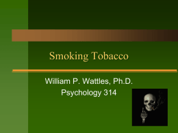 Smoking Tobacco - Francis Marion University