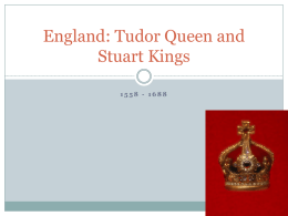 England: Tudor Queen and Stuart Kings