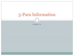 5-Para Information
