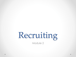 Recruiting - Lead More