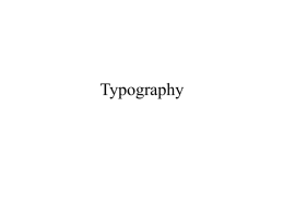 Typography - Purdue University