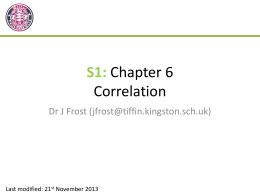 S1: Chapter 6 Correlation