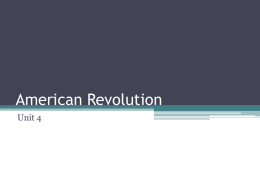 American Revolution - Lee County Schools / Homepage