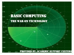 Basic Computing - Southeast Missouri State University